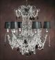 Elegant Crystal Drop 6 Light Chandelier.