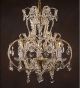 Bulb Shaped Antique Style 3 Light Chandelier.