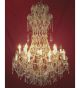 Regency Crystal Drop 18 Light Chandelier.