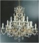 19th Century Style 18 Light Hale Chandelier with Crystal Drop