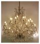 Antique Crystal Drop 24 Light Hale Style Chandelier.