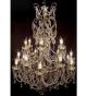 Pristine Crystal Drop 18 Light Hale Style Chandelier.