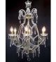 Pristine Crystal Drop 6 Light Chandelier.