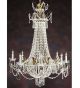 Pristine Regency Crystal Drop Chandelier.
