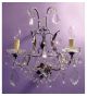 Antique Crystal Drop 2 Light wall lamp.