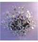 Floral Crystal Detailed 2 Light wall lamp.