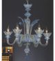 Murano Glass Venetian Style 6 Light Chandelier.