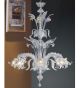 Murano Glass 8 Light Floral Venetian Style Chandelier