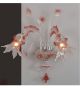 Murano Tinted Glass 2 Light Venetian Style wall lamp.