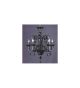 Murano Glass 5 Light Dutch Style Chandelier.