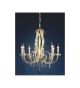 Murano Glass Drop 8 Light Modern Style Chandelier.