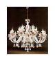 Murano Glass Crystal Drop 15 Light Venetian Style Chandelier.
