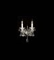 Murano Glass 2 Light Crystal Drop wall lamp.