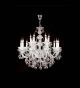 Murano Glass 15 Light Neoclassical Hale Chandelier.