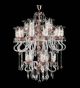 Murano Glass 30 Light Neoclassical Antique Tiered Chandelier.