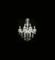 Antique Crystal Drop Glass 8 Light Hale Chandelier.