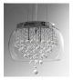 Glass Crystal Drop 6 Light Pendant Chandelier.
