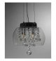 Glass Crystal Drop 4 Light Pendant Chandelier.