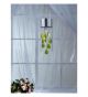 Coloured Pear Glass Drop 3 Light Pendant.