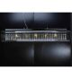 Hanging Modern Glass Horizontal Cylinder Pendant.