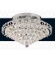 Crystal Cluster Flush Fitting Chandelier