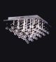 Triangular Crystal Drop Surface Mounted Chandelier