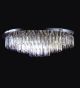 36 Light Tiered Crystal Prism Flush Fitting Light