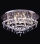 Tiered 12 Light Flush Fitting Chandelier