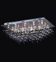 21 Light Crystal Drop Flush Fitting Chandelier