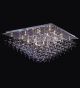 28 Light Crystal Drop Flush Fitting Chandelier
