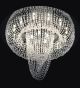 18 Light Crystal Nest Flush Fitting Chandelier
