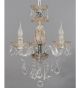 Murano Style Chandelier With Hanging Crystal