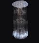 Modern Tiered Floating Crystal Chandelier