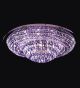 21 Light Two Tone Crystal Ring Ceiling Light