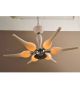 Modern 6 Arm White Murano Style Chandelier