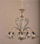 6 Light Murano Style Bell Chandelier
