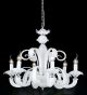 Traditional 6 Light Murano Style Chandelier
