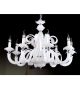 Traditional 8 Light Murano Style Chandelier