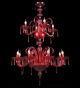 Murano Style Glass Hale Chandelier