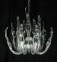 20 Light Murano Style Leaf Chandelier