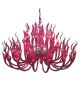 40 Light Murano Style Leaf Chandelier