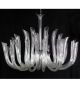 32 Light Murano Style Glass Flute Chandelier