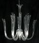 12 Light Murano Style Glass Flute Chandelier