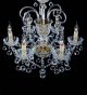 6 Arm Crystal Ball Drop Chandelier