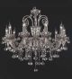 Brandy Coloured 10 Arm Crystal Chandelier