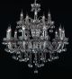 Brandy Coloured 15 Arm Crystal Chandelier