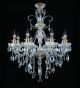 8 Light Chandelier With Hanging Crystal Beads