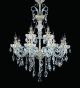 12 Light Chandelier With Hanging Crystal Beads