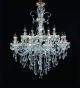 15 Light Chandelier With Hanging Crystal Beads