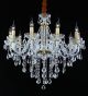 10 Arm Chandelier With Tear Drop Crystal